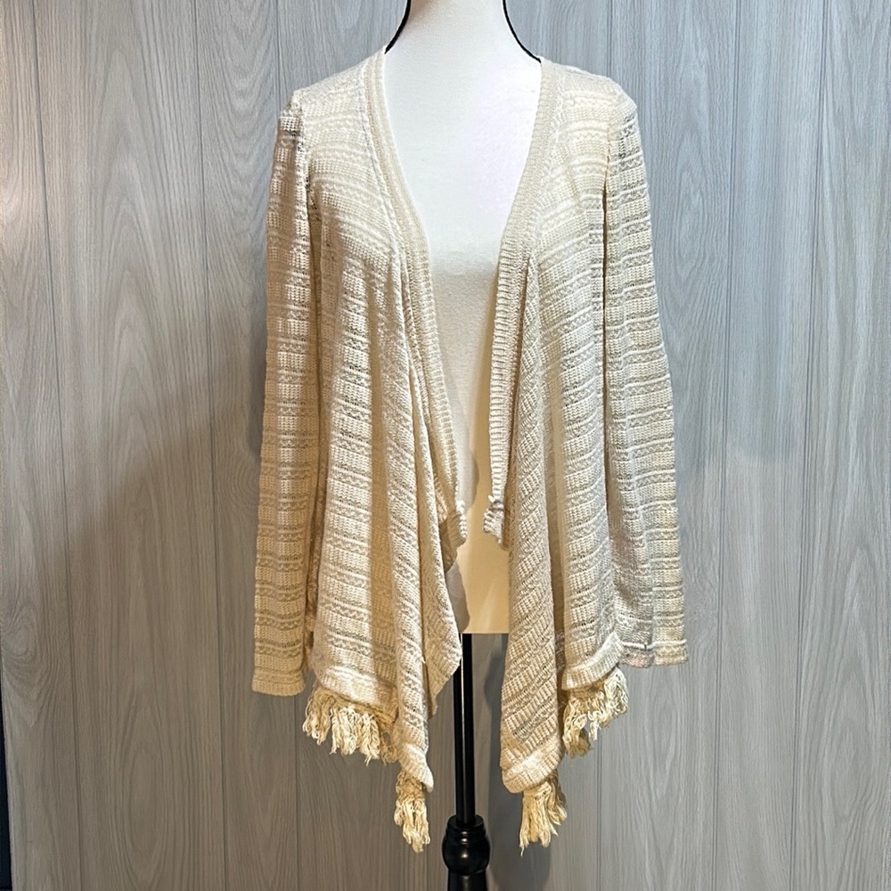Red Camel open front cardigan cream size Large